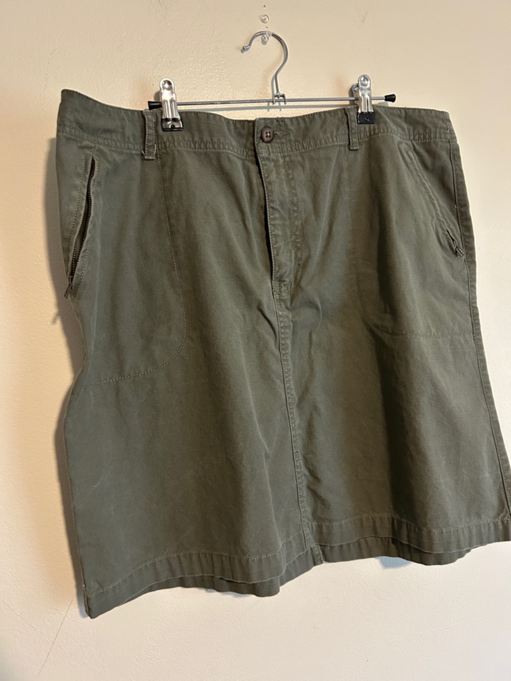 Eddie Bauer Olive Utility Cargo Skirt